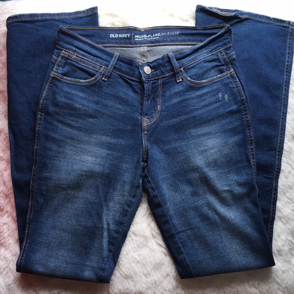 Old Navy Micro Flare Mid Rise Jeans